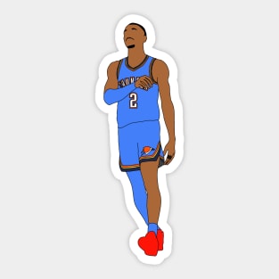 Shai Gilgeous-Alexander Minimal Sticker